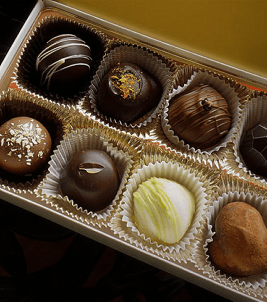 Plain Dark Truffle Gift Box